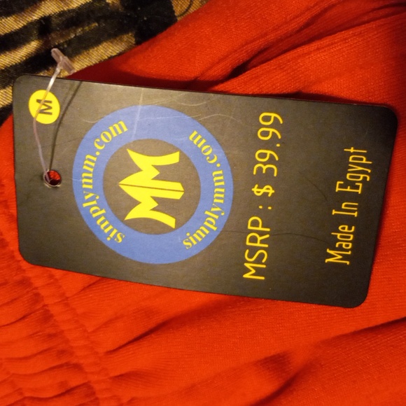 Womens Simply mm love Sweatpants red drawstring medium pockets - Picture 2 of 6